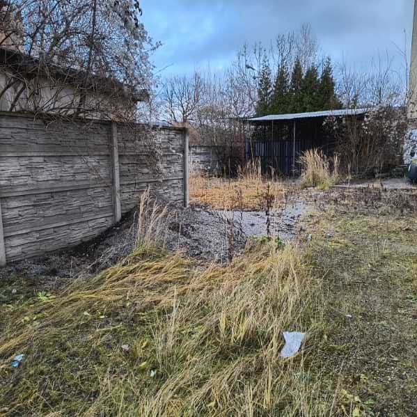 Plac 380m2 utwardzany na całości kamyczkiem 32mm